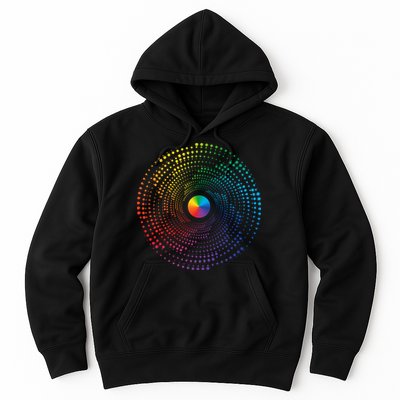 Make Your Mark International Dot Day Rainbow Polka Dot Swirl Hoodie