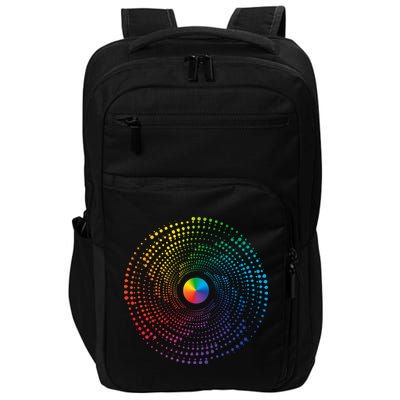 Make Your Mark International Dot Day Rainbow Polka Dot Swirl Impact Tech Backpack