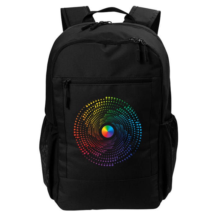 Make Your Mark International Dot Day Rainbow Polka Dot Swirl Backpack