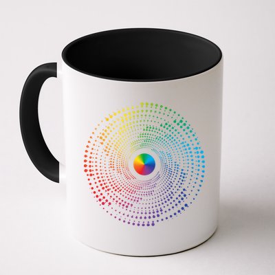 Make Your Mark International Dot Day Rainbow Polka Dot Swirl Mug