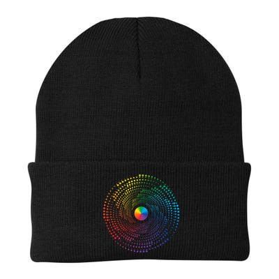 Make Your Mark International Dot Day Rainbow Polka Dot Swirl Beanie