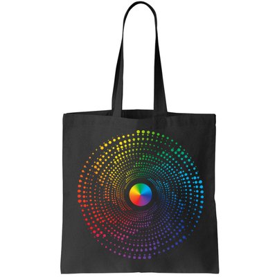 Make Your Mark International Dot Day Rainbow Polka Dot Swirl Bag