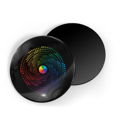 Make Your Mark International Dot Day Rainbow Polka Dot Swirl Magnet
