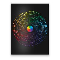 Make Your Mark International Dot Day Rainbow Polka Dot Swirl Poster