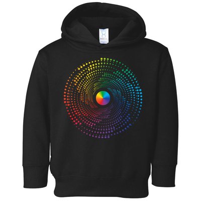 Make Your Mark International Dot Day Rainbow Polka Dot Swirl Toddler Hoodie