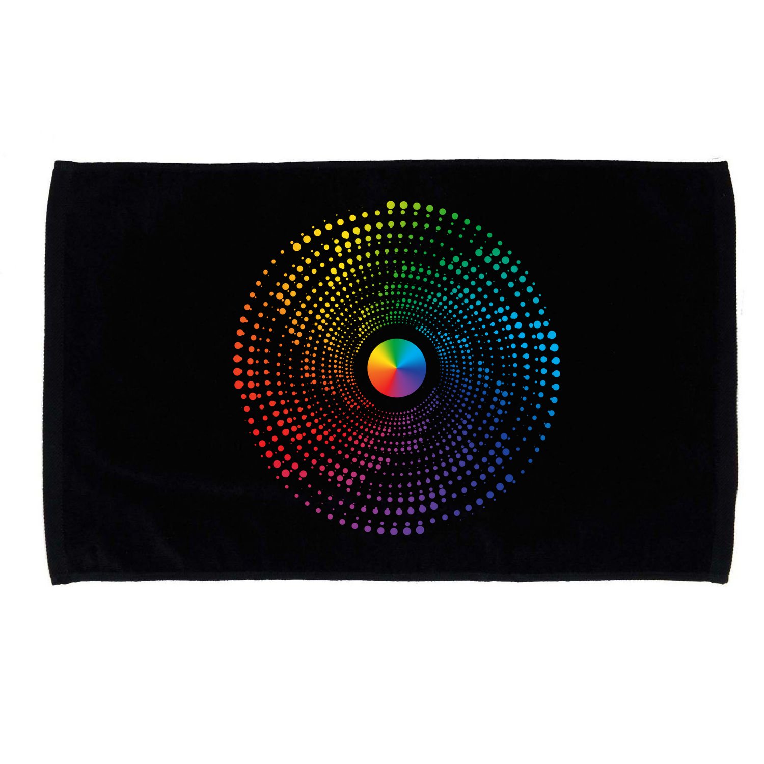 Make Your Mark International Dot Day Rainbow Polka Dot Swirl Microfiber Hand Towel