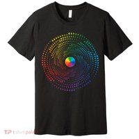 Make Your Mark International Dot Day Rainbow Polka Dot Swirl Premium T-Shirt