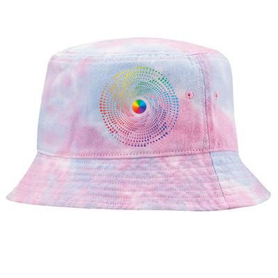 Make Your Mark International Dot Day Rainbow Polka Dot Swirl Tie-Dyed Bucket Hat