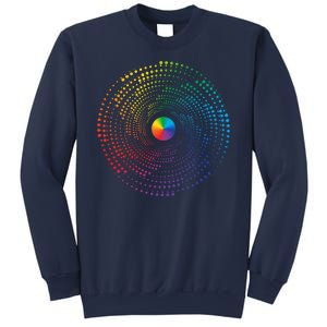 Make Your Mark International Dot Day Rainbow Polka Dot Swirl Sweatshirt