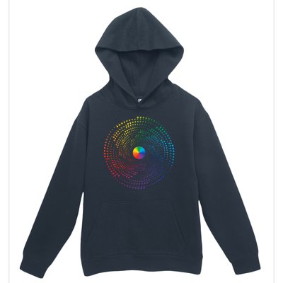 Make Your Mark International Dot Day Rainbow Polka Dot Swirl Urban Pullover Hoodie