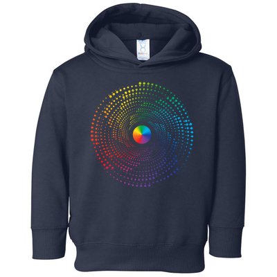 Make Your Mark International Dot Day Rainbow Polka Dot Swirl Toddler Hoodie