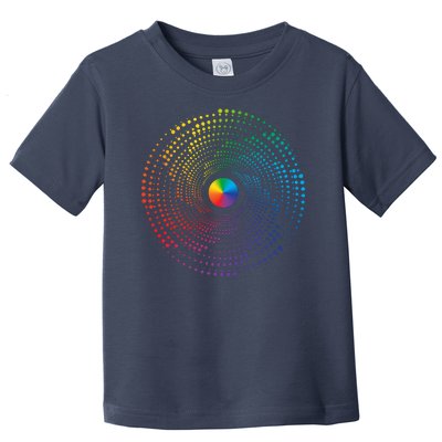 Make Your Mark International Dot Day Rainbow Polka Dot Swirl Toddler T-Shirt