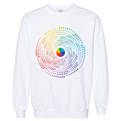 Make Your Mark International Dot Day Rainbow Polka Dot Swirl Garment-Dyed Sweatshirt
