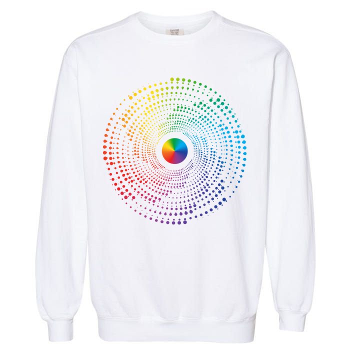 Make Your Mark International Dot Day Rainbow Polka Dot Swirl Garment-Dyed Sweatshirt