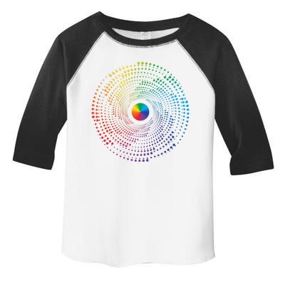 Make Your Mark International Dot Day Rainbow Polka Dot Swirl Toddler Fine Jersey T-Shirt