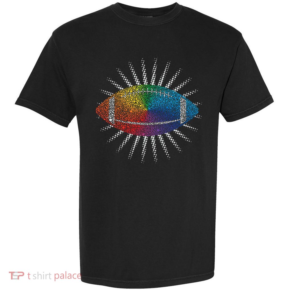 Make Your Mark International Dot Day Rainbow Football Garment-Dyed Heavyweight T-Shirt
