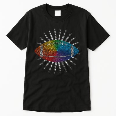 Make Your Mark International Dot Day Rainbow Football Tall T-Shirt