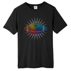 Make Your Mark International Dot Day Rainbow Football Tall Fusion ChromaSoft Performance T-Shirt