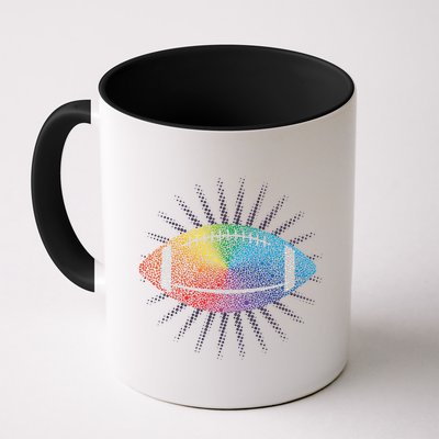 Make Your Mark International Dot Day Rainbow Football Mug