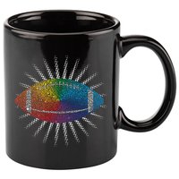 Make Your Mark International Dot Day Rainbow Football 11oz C Handle Ceramic Mug