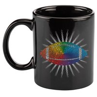 Make Your Mark International Dot Day Rainbow Football 11oz C Handle Ceramic Mug
