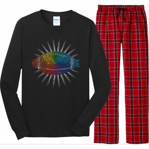 Make Your Mark International Dot Day Rainbow Football Long Sleeve Pajama Set