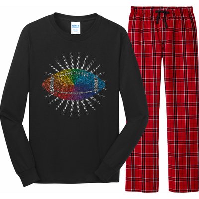 Make Your Mark International Dot Day Rainbow Football Long Sleeve Pajama Set