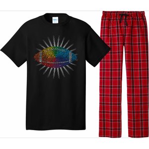 Make Your Mark International Dot Day Rainbow Football Pajama Set