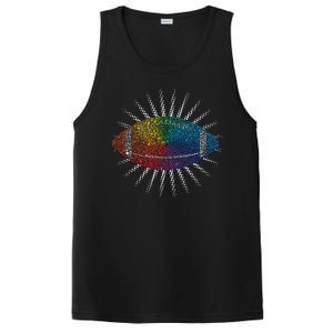 Make Your Mark International Dot Day Rainbow Football PosiCharge Competitor Tank