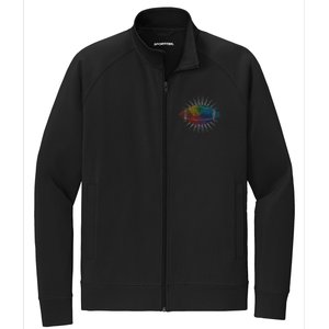 Make Your Mark International Dot Day Rainbow Football Stretch Full-Zip Cadet Jacket