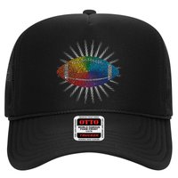 Make Your Mark International Dot Day Rainbow Football Trucker Hat