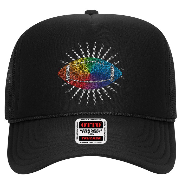 Make Your Mark International Dot Day Rainbow Football Trucker Hat