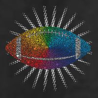 Make Your Mark International Dot Day Rainbow Football Trucker Hat