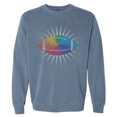 Make Your Mark International Dot Day Rainbow Football Garment-Dyed Sweatshirt