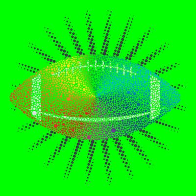 Make Your Mark International Dot Day Rainbow Football T-Shirt