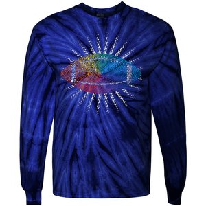 Make Your Mark International Dot Day Rainbow Football Tie-Dye Long Sleeve Shirt