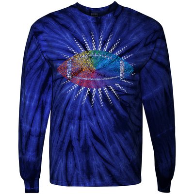 Make Your Mark International Dot Day Rainbow Football Tie-Dye Long Sleeve Shirt