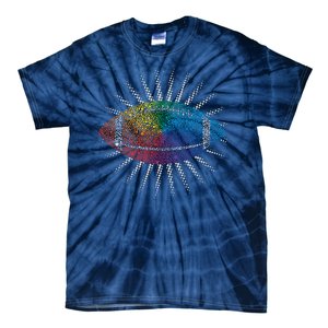 Make Your Mark International Dot Day Rainbow Football Tie-Dye T-Shirt