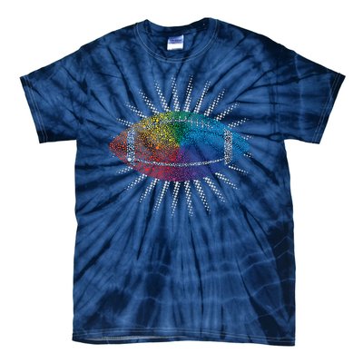 Make Your Mark International Dot Day Rainbow Football Tie-Dye T-Shirt