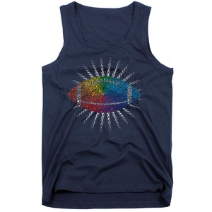 Make Your Mark International Dot Day Rainbow Football Tank Top