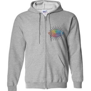 Make Your Mark International Dot Day Rainbow Football Full Zip Hoodie