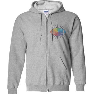 Make Your Mark International Dot Day Rainbow Football Full Zip Hoodie