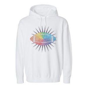 Make Your Mark International Dot Day Rainbow Football Garment-Dyed Fleece Hoodie