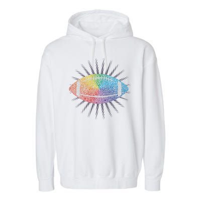 Make Your Mark International Dot Day Rainbow Football Garment-Dyed Fleece Hoodie