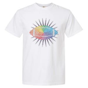 Make Your Mark International Dot Day Rainbow Football Garment-Dyed Heavyweight T-Shirt