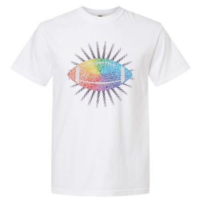 Make Your Mark International Dot Day Rainbow Football Garment-Dyed Heavyweight T-Shirt