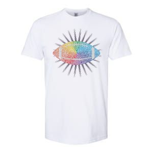 Make Your Mark International Dot Day Rainbow Football Softstyle CVC T-Shirt