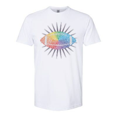 Make Your Mark International Dot Day Rainbow Football Softstyle® CVC T-Shirt