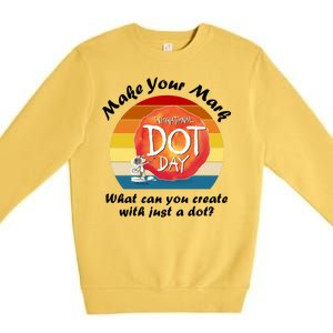 Make Your Mark International Dot Day What You Can Create Premium Crewneck Sweatshirt