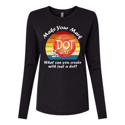 Make Your Mark International Dot Day What You Can Create Womens Cotton Relaxed Long Sleeve T-Shirt